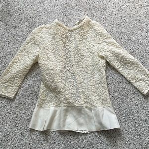 Nina Ricci lace woolen top
